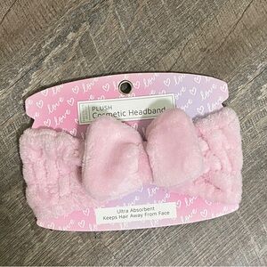 Plush Pink Cosmetic/Makeup Headband